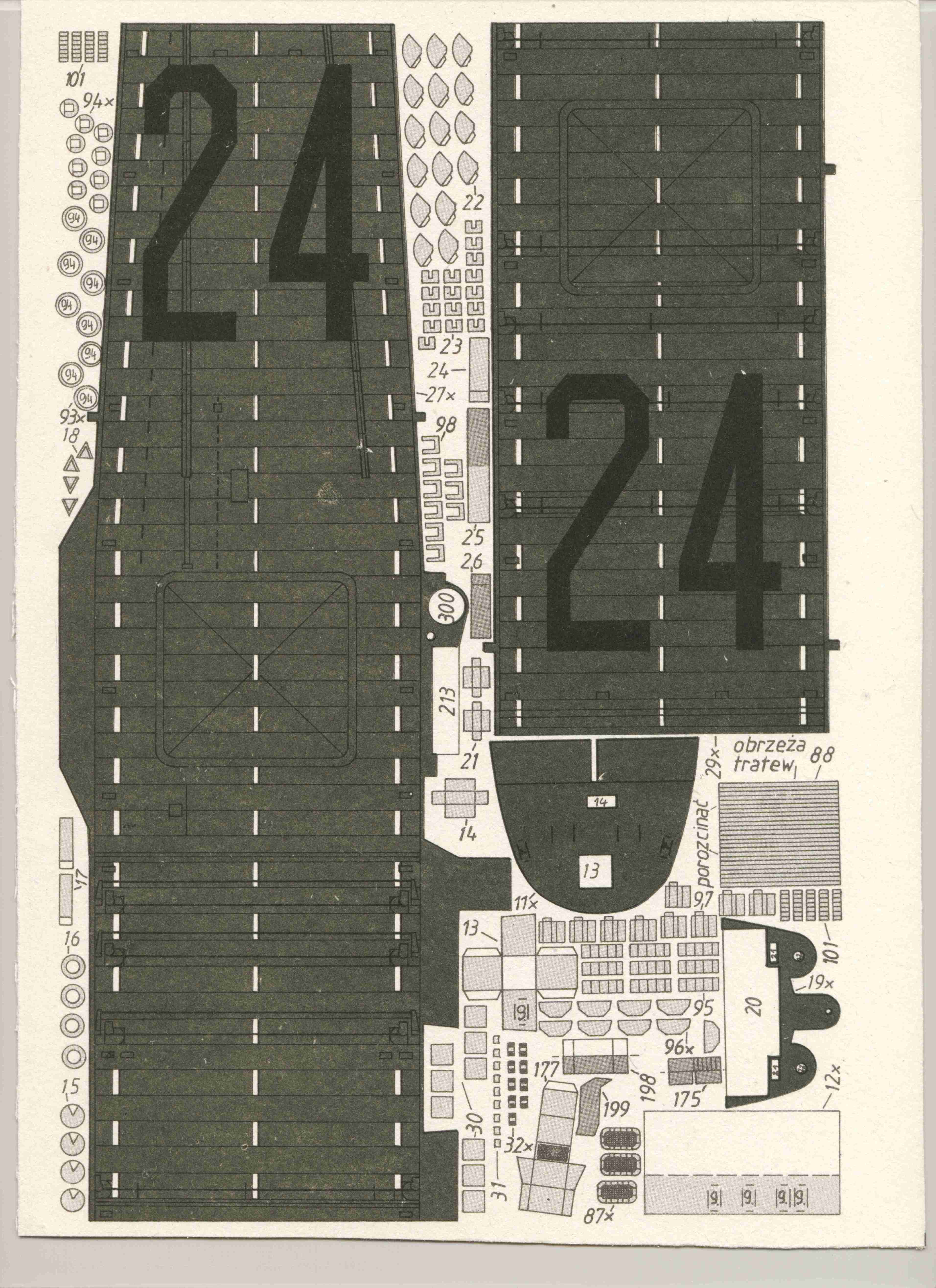 美国航母Essex艾塞克斯船模平面图纸